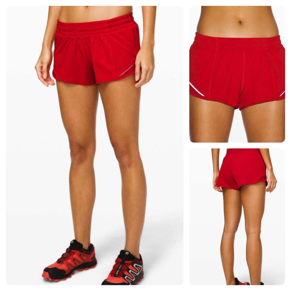 Lululemon Hotty Hot Short II *2.5"
Dark Red Size 4 EUC